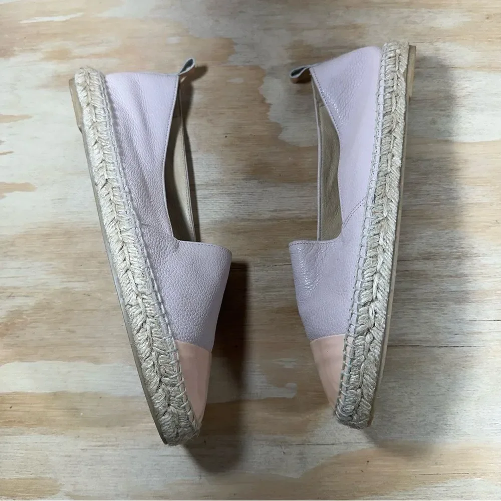 Patricia Green Leather Espadrille Shoes Women’s Size 9.5